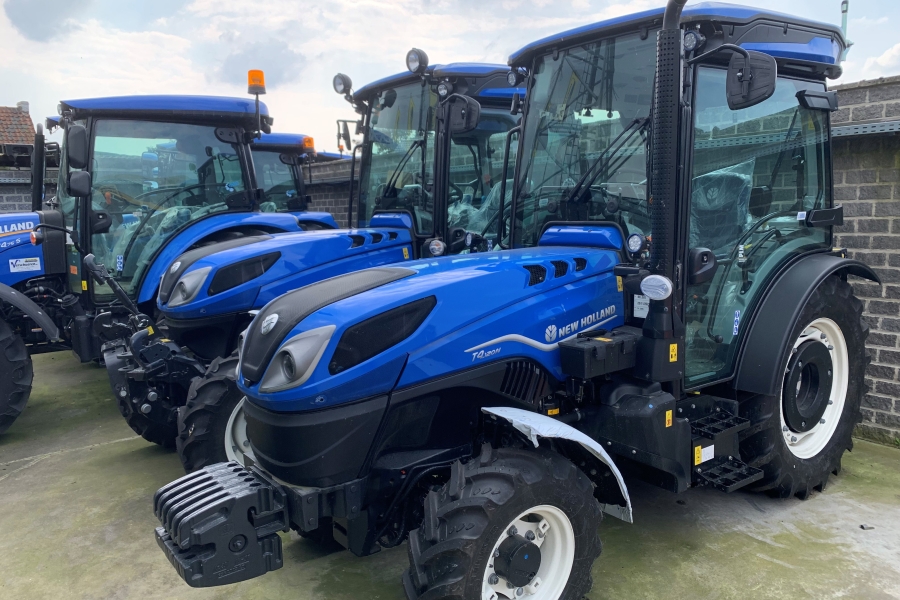 New Holland T4.120N met geveerde vooras